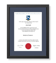 Load image into Gallery viewer, Monash university graduation certificate frame
