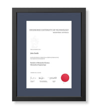 Load image into Gallery viewer, Swinburne university graduation certificate frame
